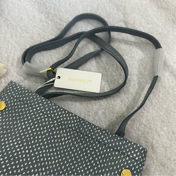 NWT Hammitt Duke Triple Compartment Crossbody Bag, Bay Blue Snake Leather - Picture 15 of 16